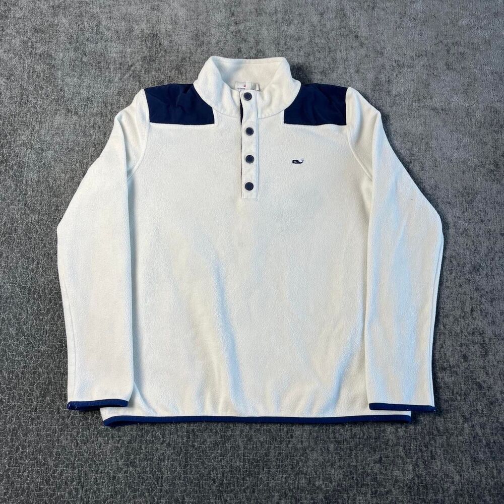 Vineyard-vines Women's White and Cream Sweatshirt